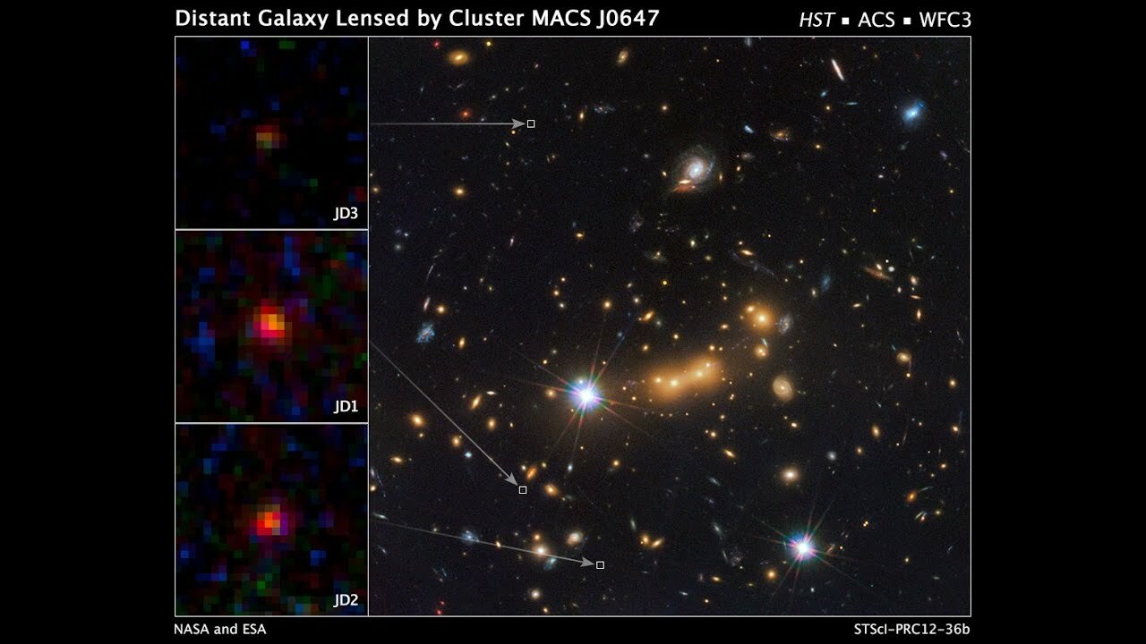 Galaxy Cluster Helps Hubble Finds the Most Distant Galaxy